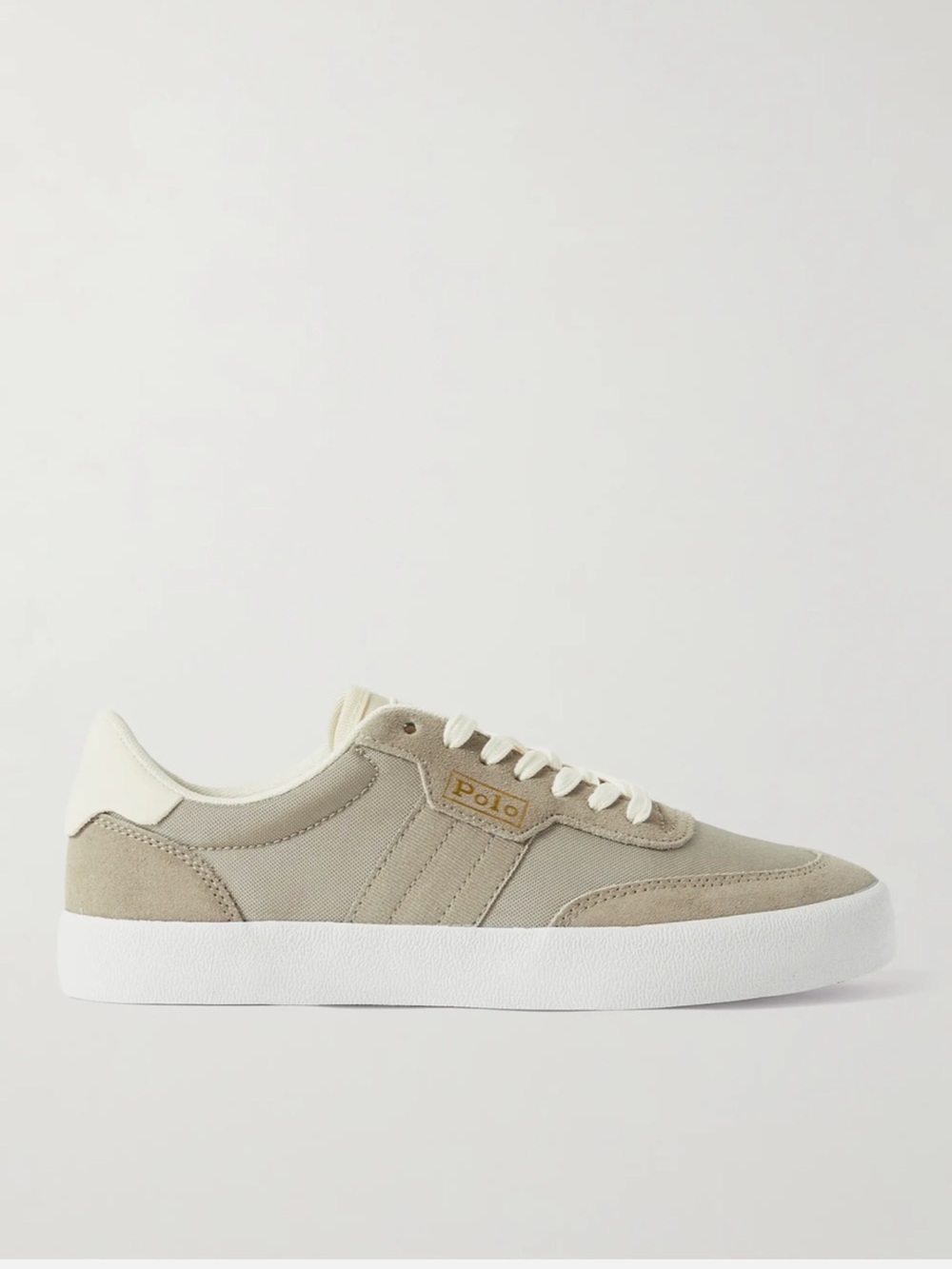 Polo Ralph Lauren - Court Vulc Leather, Suede and Canvas Sneakers